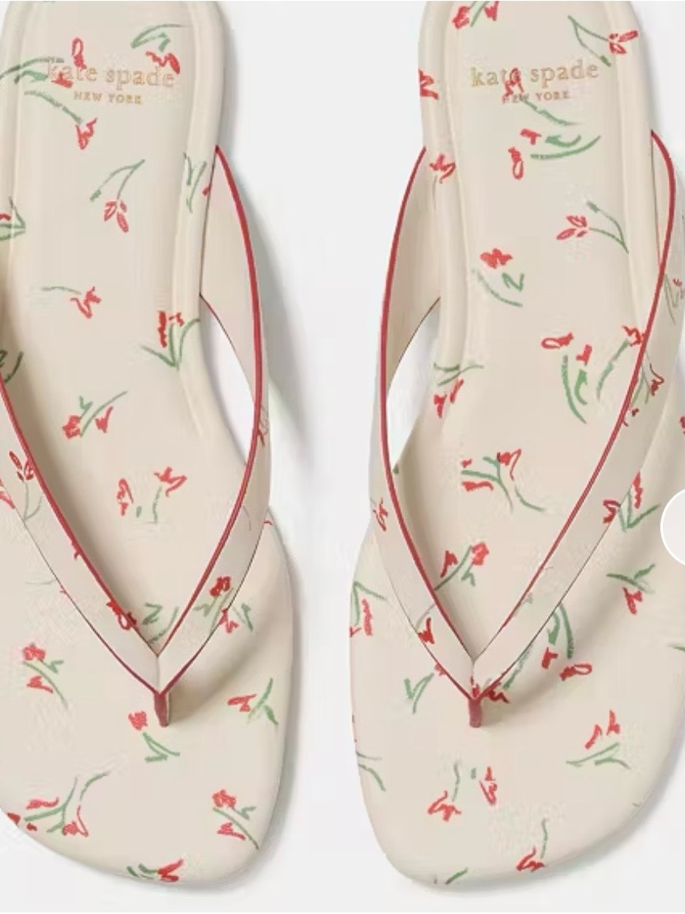 Kate spade floral print flip flop